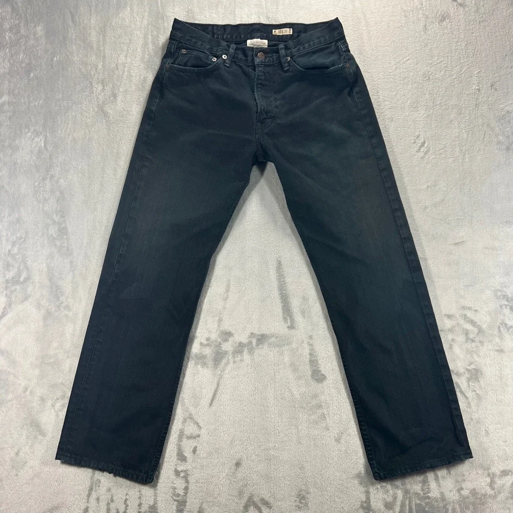 Polo Ralph Lauren Jeans Mens 30x30 Black Good Classic Straight Hudson Casual‎